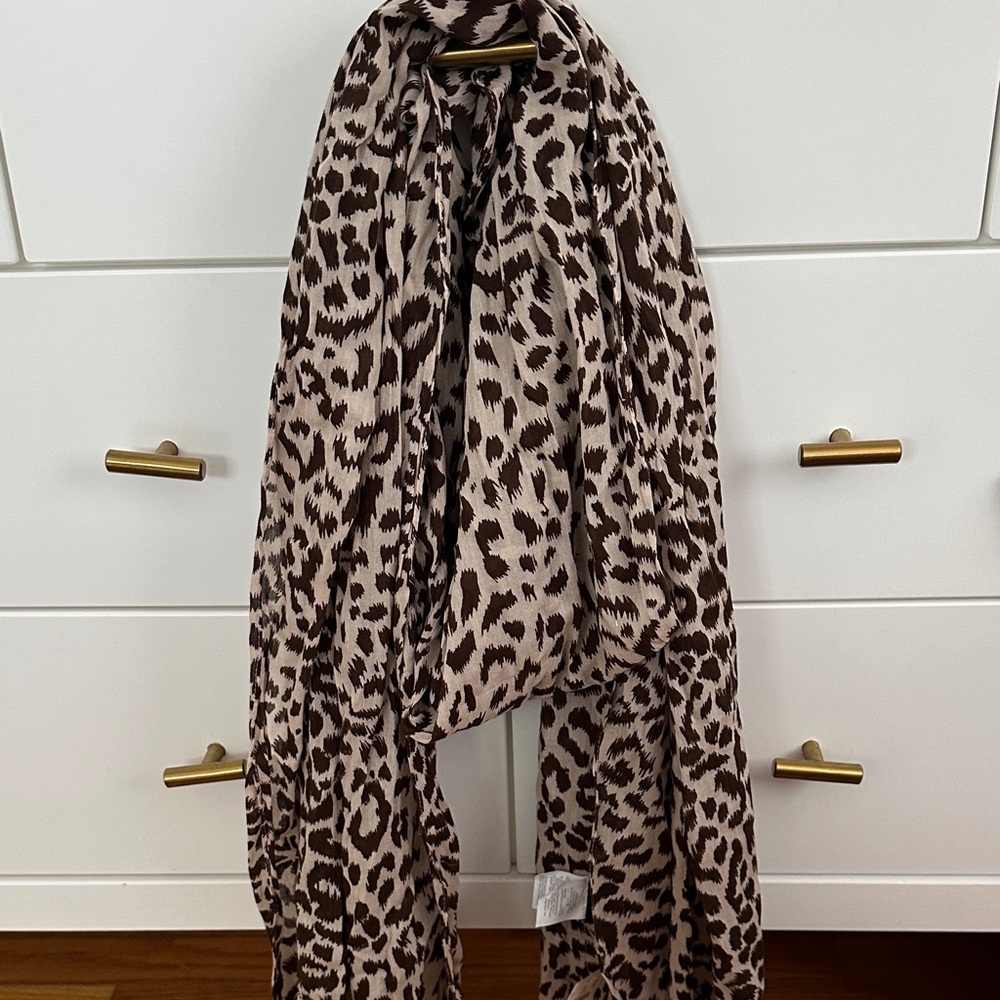 NWT J Crew leopard print scarf